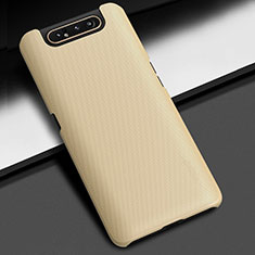 Handyhülle Hülle Kunststoff Schutzhülle Tasche Matt M03 für Samsung Galaxy A80 Gold