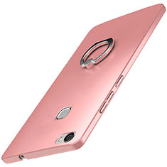 Handyhülle Hülle Kunststoff Schutzhülle Tasche Matt mit Fingerring Ständer A01 für Huawei Honor Note 8 Rosegold