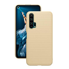 Handyhülle Hülle Kunststoff Schutzhülle Tasche Matt P01 für Huawei Honor 20 Pro Gold