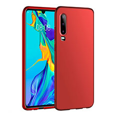 Handyhülle Hülle Kunststoff Schutzhülle Tasche Matt P01 für Huawei P30 Rot