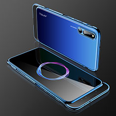 Handyhülle Hülle Kunststoff Schutzhülle Tasche Matt Vorder und Rückseite 360 Grad für Huawei Honor Magic 2 Blau