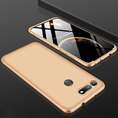 Handyhülle Hülle Kunststoff Schutzhülle Tasche Matt Vorder und Rückseite 360 Grad für Huawei Honor V20 Gold