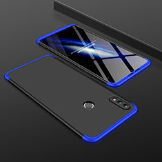 Handyhülle Hülle Kunststoff Schutzhülle Tasche Matt Vorder und Rückseite 360 Grad für Huawei Honor View 10 Lite Blau und Schwarz