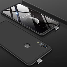 Handyhülle Hülle Kunststoff Schutzhülle Tasche Matt Vorder und Rückseite 360 Grad für Huawei P Smart Z Schwarz