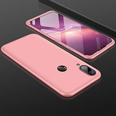 Handyhülle Hülle Kunststoff Schutzhülle Tasche Matt Vorder und Rückseite 360 Grad für Huawei Y9 (2019) Rosegold