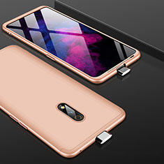 Handyhülle Hülle Kunststoff Schutzhülle Tasche Matt Vorder und Rückseite 360 Grad für Oppo Realme X Gold