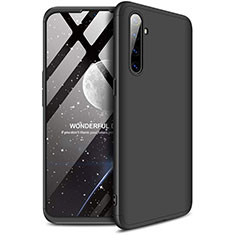 Handyhülle Hülle Kunststoff Schutzhülle Tasche Matt Vorder und Rückseite 360 Grad für Realme XT Schwarz