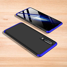 Handyhülle Hülle Kunststoff Schutzhülle Tasche Matt Vorder und Rückseite 360 Grad für Xiaomi Mi 9 Pro 5G Blau und Schwarz