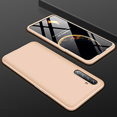 Handyhülle Hülle Kunststoff Schutzhülle Tasche Matt Vorder und Rückseite 360 Grad M01 für Oppo K5 Gold