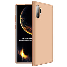 Handyhülle Hülle Kunststoff Schutzhülle Tasche Matt Vorder und Rückseite 360 Grad M01 für Samsung Galaxy Note 10 Plus Gold