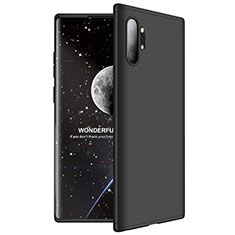 Handyhülle Hülle Kunststoff Schutzhülle Tasche Matt Vorder und Rückseite 360 Grad M01 für Samsung Galaxy Note 10 Plus Schwarz