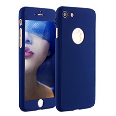 Handyhülle Hülle Kunststoff Schutzhülle Tasche Matt Vorder und Rückseite 360 Grad P01 für Apple iPhone SE (2020) Blau