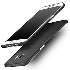 Handyhülle Hülle Kunststoff Schutzhülle Treibsand für Samsung Galaxy S6 Edge+ Plus SM-G928F Schwarz