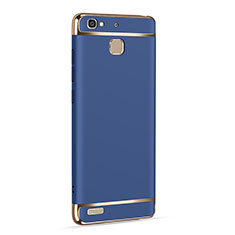 Handyhülle Hülle Luxus Aluminium Metall für Huawei P8 Lite Smart Blau