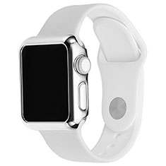 Handyhülle Hülle Luxus Aluminium Metall Rahmen C03 für Apple iWatch 3 42mm Silber