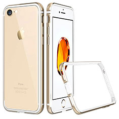 Handyhülle Hülle Luxus Aluminium Metall Rahmen für Apple iPhone 7 Gold
