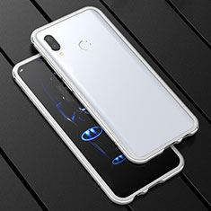 Handyhülle Hülle Luxus Aluminium Metall Rahmen Spiegel 360 Grad Tasche für Huawei Nova 3i Weiß