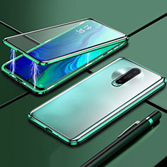 Handyhülle Hülle Luxus Aluminium Metall Rahmen Spiegel 360 Grad Tasche M04 für Xiaomi Redmi K30i 5G Grün