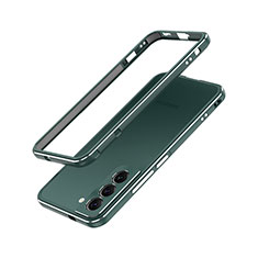 Handyhülle Hülle Luxus Aluminium Metall Rahmen Tasche A01 für Samsung Galaxy S22 Plus 5G Grün