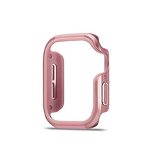 Handyhülle Hülle Luxus Aluminium Metall Rahmen Tasche für Apple iWatch 5 40mm Rosegold