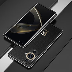 Handyhülle Hülle Luxus Aluminium Metall Rahmen Tasche für Huawei Nova 11 Pro Schwarz