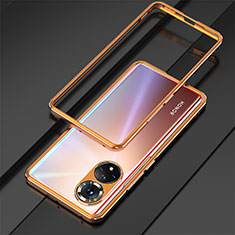 Handyhülle Hülle Luxus Aluminium Metall Rahmen Tasche für Huawei Nova 9 Gold