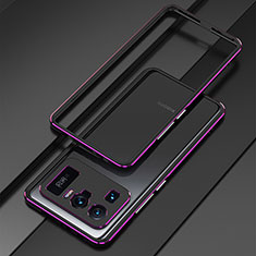 Handyhülle Hülle Luxus Aluminium Metall Rahmen Tasche für Xiaomi Mi 11 Ultra 5G Violett