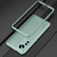Handyhülle Hülle Luxus Aluminium Metall Rahmen Tasche für Xiaomi Mi 12 Pro 5G Grün