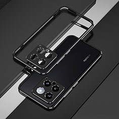 Handyhülle Hülle Luxus Aluminium Metall Rahmen Tasche für Xiaomi Mi 14 5G Schwarz