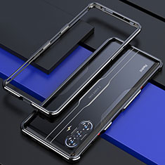 Handyhülle Hülle Luxus Aluminium Metall Rahmen Tasche für Xiaomi Poco F3 GT 5G Schwarz