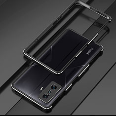 Handyhülle Hülle Luxus Aluminium Metall Rahmen Tasche für Xiaomi Poco F4 GT 5G Schwarz