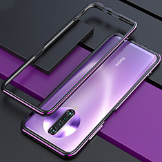 Handyhülle Hülle Luxus Aluminium Metall Rahmen Tasche für Xiaomi Poco X2 Violett