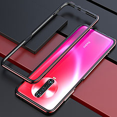 Handyhülle Hülle Luxus Aluminium Metall Rahmen Tasche für Xiaomi Redmi K30 4G Rot und Schwarz