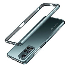 Handyhülle Hülle Luxus Aluminium Metall Rahmen Tasche für Xiaomi Redmi Note 11 Pro+ Plus 5G Nachtgrün