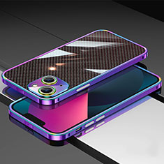 Handyhülle Hülle Luxus Aluminium Metall Rahmen Tasche JL1 für Apple iPhone 14 Plus Bunt