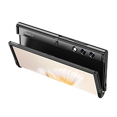 Handyhülle Hülle Luxus Aluminium Metall Rahmen Tasche JZ2 für Huawei Honor V Purse 5G Schwarz