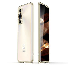 Handyhülle Hülle Luxus Aluminium Metall Rahmen Tasche JZ2 für Huawei Nova 11 Ultra Gold