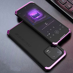 Handyhülle Hülle Luxus Aluminium Metall Tasche 360 Grad Ganzkörper für Xiaomi Mi 13 Pro 5G Violett