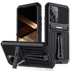 Handyhülle Hülle Luxus Aluminium Metall Tasche 360 Grad Ganzkörper LK1 für Samsung Galaxy S22 Plus 5G Schwarz