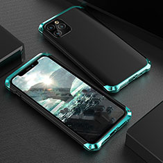 Handyhülle Hülle Luxus Aluminium Metall Tasche für Apple iPhone 11 Pro Grün