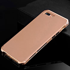 Handyhülle Hülle Luxus Aluminium Metall Tasche für Apple iPhone 7 Plus Gold
