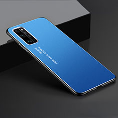 Handyhülle Hülle Luxus Aluminium Metall Tasche für Huawei Honor 30 Pro Blau