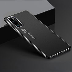 Handyhülle Hülle Luxus Aluminium Metall Tasche für Huawei Honor 30 Pro Schwarz