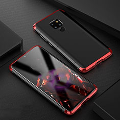 Handyhülle Hülle Luxus Aluminium Metall Tasche für Huawei Mate 20 Rot