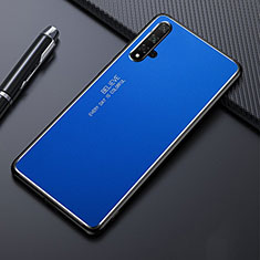 Handyhülle Hülle Luxus Aluminium Metall Tasche für Huawei Nova 5 Blau