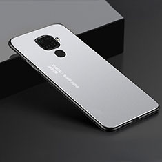 Handyhülle Hülle Luxus Aluminium Metall Tasche für Huawei Nova 5i Pro Silber