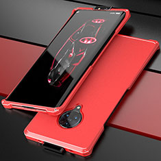 Handyhülle Hülle Luxus Aluminium Metall Tasche für Vivo Nex 3 5G Rot