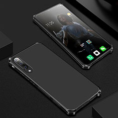 Handyhülle Hülle Luxus Aluminium Metall Tasche für Xiaomi Mi 9 Lite Schwarz