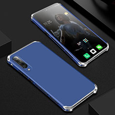 Handyhülle Hülle Luxus Aluminium Metall Tasche für Xiaomi Mi 9 Pro 5G Blau