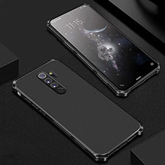 Handyhülle Hülle Luxus Aluminium Metall Tasche für Xiaomi Redmi Note 8 Pro Schwarz